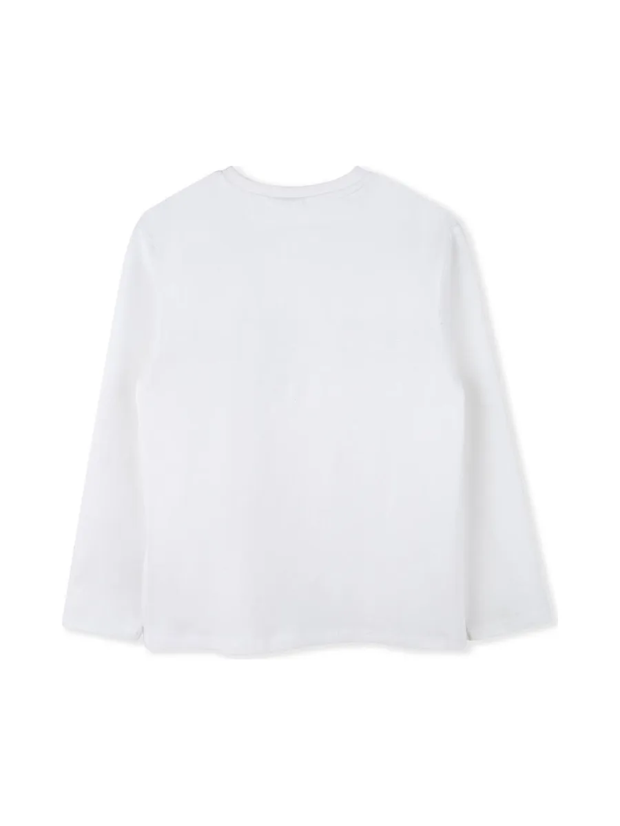 T-Shirt Blanc Garçon Hugo Boss J527271 3