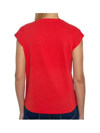 T-shirt Rouge Femme Pepe Jeans Bloom 2