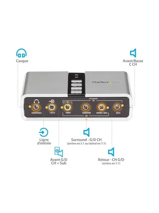 USB Audio Adapter External Sound Card 9