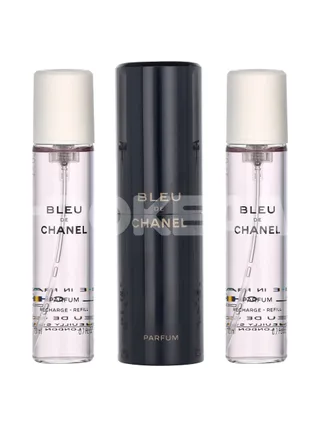 Chanel Bleu De Chanel Pour Homme Giftset 60ml - 3x Parfum Spray 20ml - Twist and Spray - Travel Sprays 2