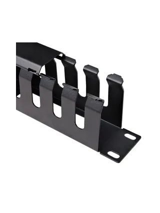 1U Finger Duct Cable Manager w/Cover 5