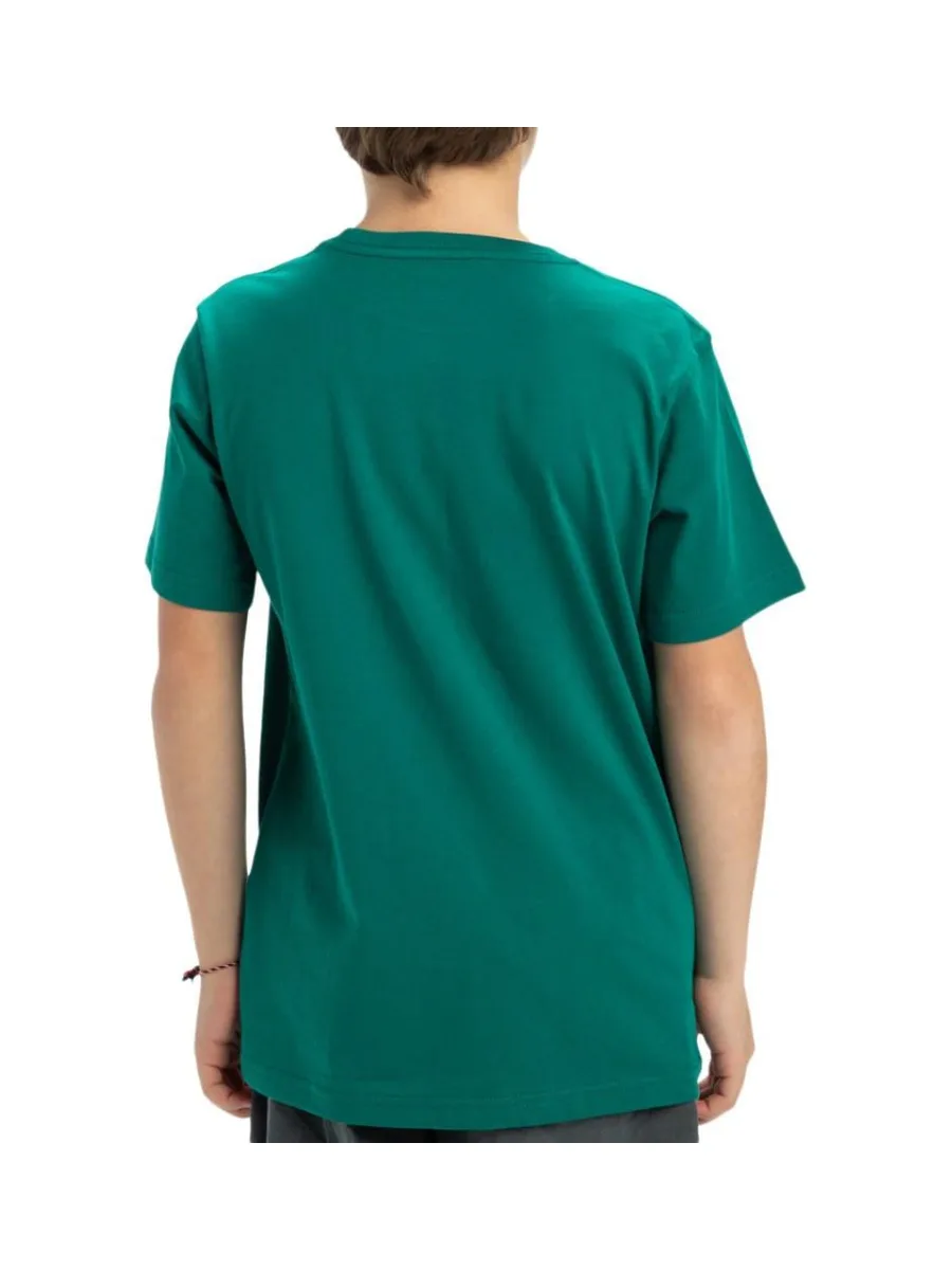 T-Shirt Vert Garçon Quiksilver Skull Feast 3