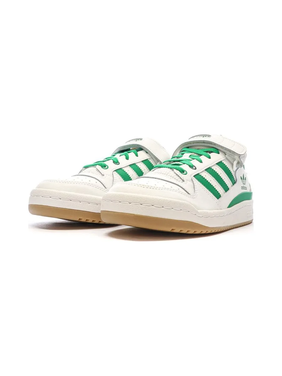 Baskets Blanches/Vertes Homme Adidas Forum 7