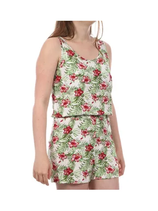 Combishort Blanche/Verte Femme Vero Moda Easy 1