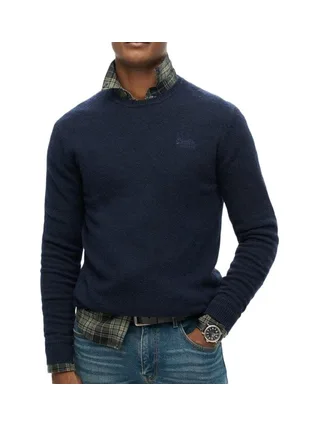 Pull Marine Homme Superdry Essential Slim Fit Crew Jumper 1