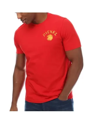 T-shirt Rouge Homme Diesel Maglietta RPATI 1