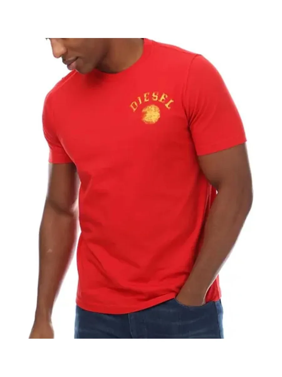 T-shirt Rouge Homme Diesel Maglietta RPATI 2