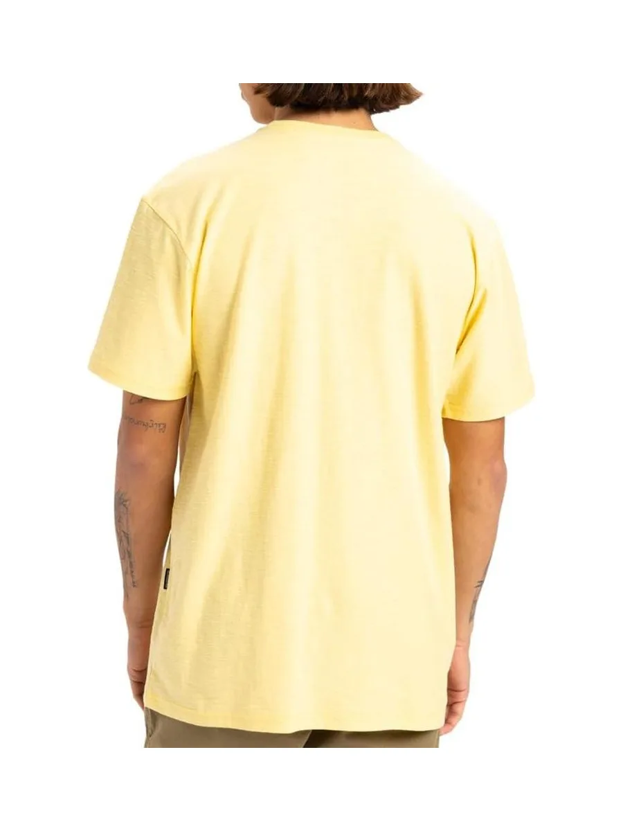 T-Shirt Jaune Homme Quiksilver Slub roundneck 3