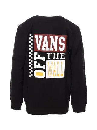 Sweat Noir Homme Vans Logo Fleece 2