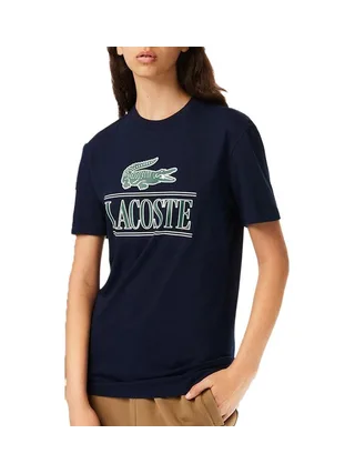 T-shirt Marine Mixte Lacoste TH1218 1