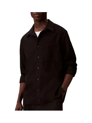Chemise Noire Homme Calvin Klein Jeans Solids 1