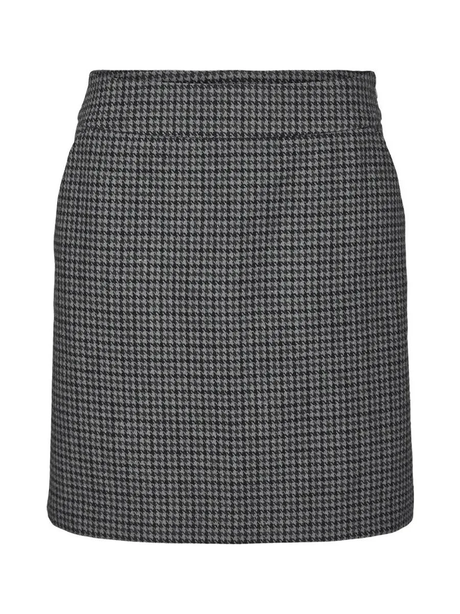 Jupe Pied poule Gris Femme Vero Moda Julie Check 1
