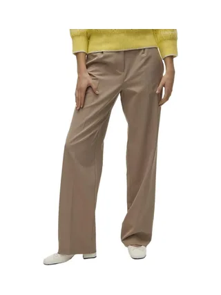 Pantalon Tailleur Camel Femme Vero Moda Raya 1