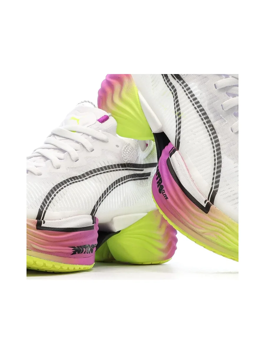 Chaussures de running Blanches/Rose Homme Puma Fast-r Nitro Elite 2 8