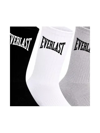 Lot de 6 Paires de chaussettes Noires/Grises/Blanches Homme Everlast EL063 2