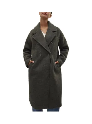 Manteau Long Gris Femme Vero Moda Liteerika 1