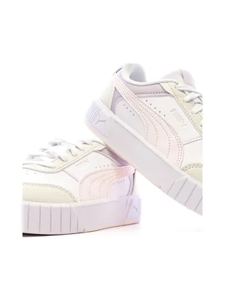 Basket Blanches/Mauves/Jaunes Fille Puma Carina Mia 7