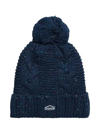 Bonnet Marine Femme Superdry Rib Knit Beanie 1