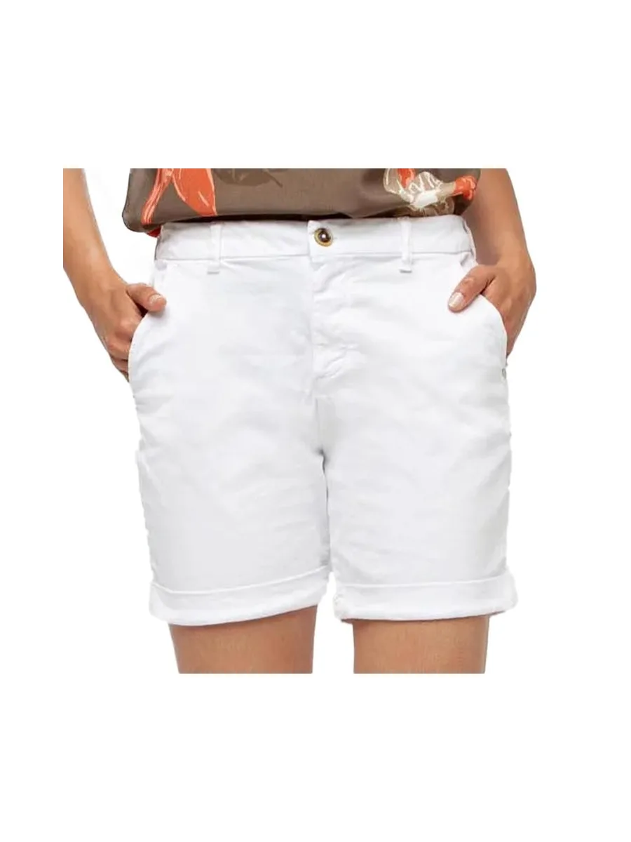 Bermuda Blanc Femme TBS Leonibur 2
