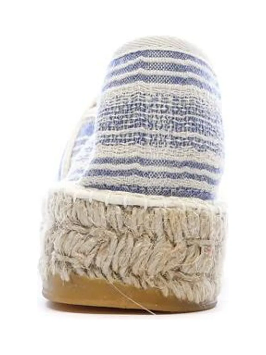 Espadrilles Blanches/Bleu Femme Pare Gabia Aduna 4
