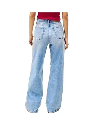 Jean Ample Bleu Délavé Femme Tommy Hilfiger Bi0112 2
