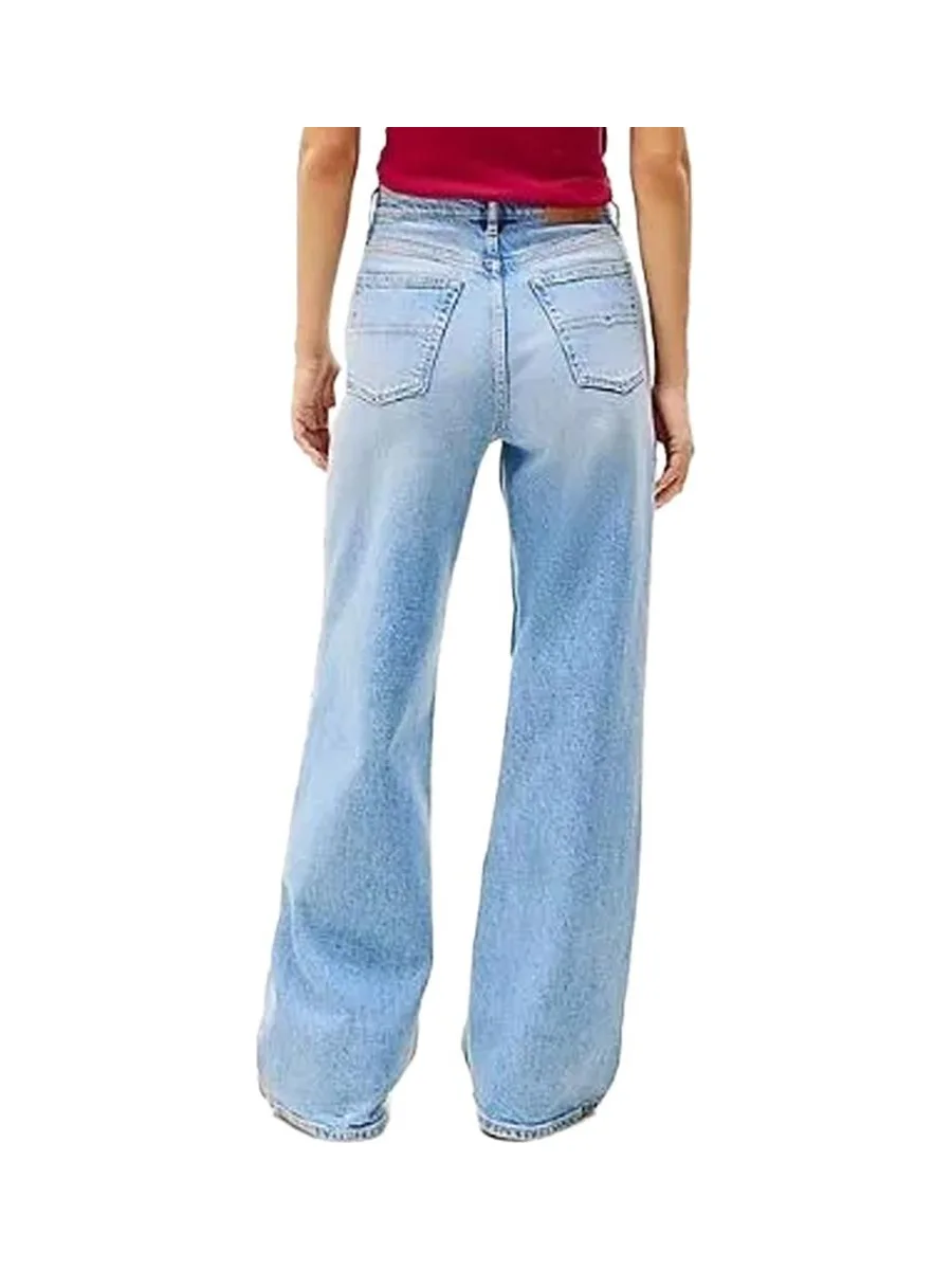 Jean Ample Bleu Délavé Femme Tommy Hilfiger Bi0112 3