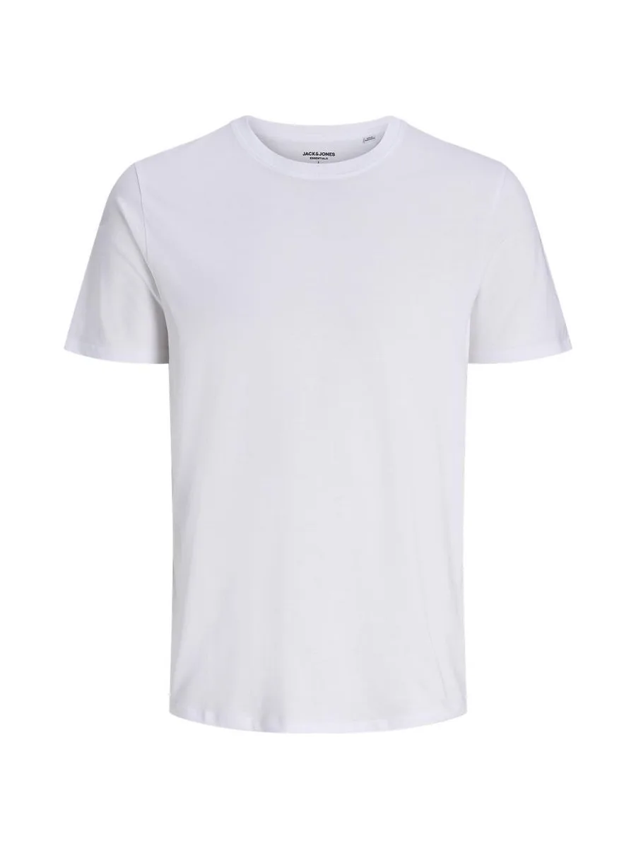 x3 T-Shirts Blanc/Gris/Noir Homme Jack & Jones Underwear 4