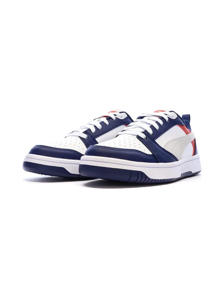 Baskets Marine/Blanc Garçon Rebound Low 7