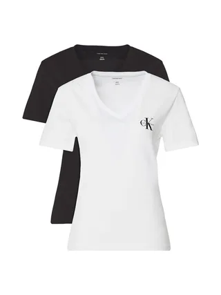 T-Shirt Noir Femme Calvin Klein Jeans LV047C906G 1