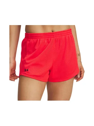 Short Rouge Femme Under Armour Tech Play 1