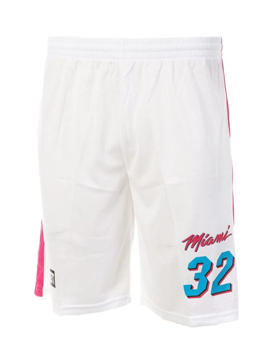 Short basketball Blanc/Rose Homme Sport Zone Miami 2
