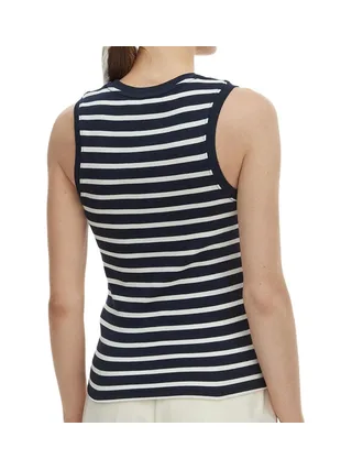 Débardeur Marine/Blanche Femme Tommy Hilfiger Slim Cody 2
