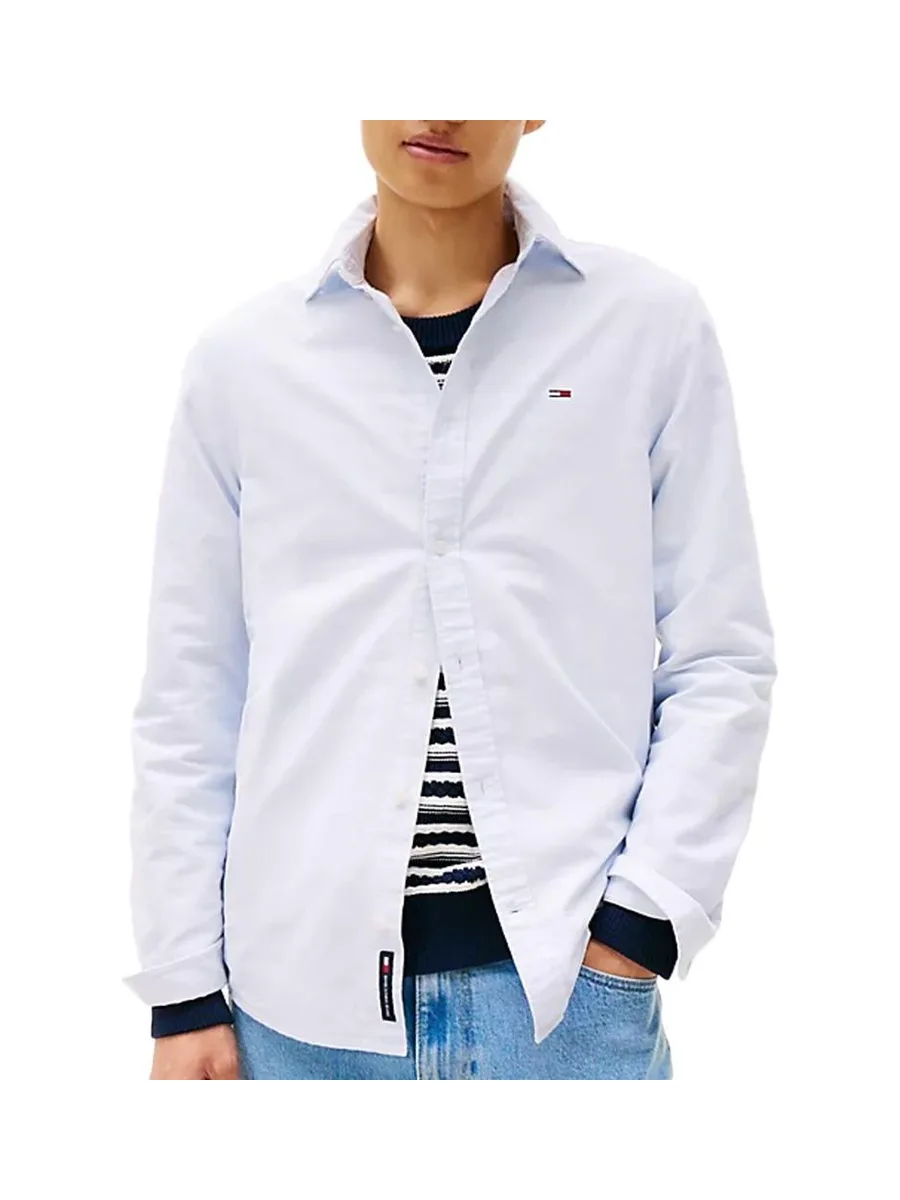 Chemise Bleu Clair Homme Tommy Hilfiger Oxford 2