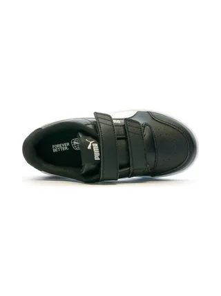 Baskets à scratchs Noires Garçon Puma Shuffle 4