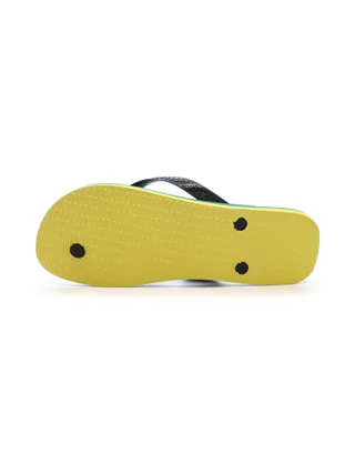 Tongs Noir/Jaune Homme Havaianas Brasil Layers 2