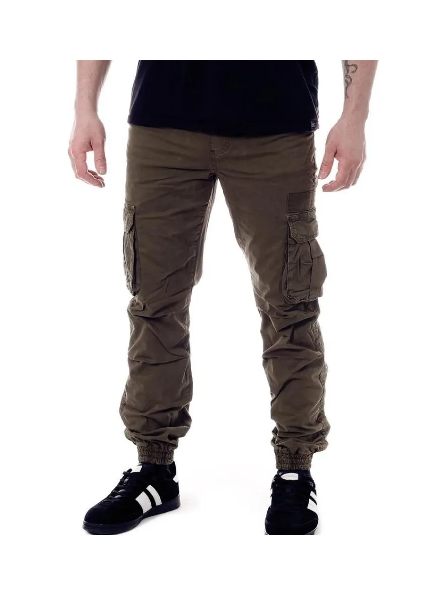 Pantalon Cargo Marron Foncé Homme Paname Brothers Carlos 2
