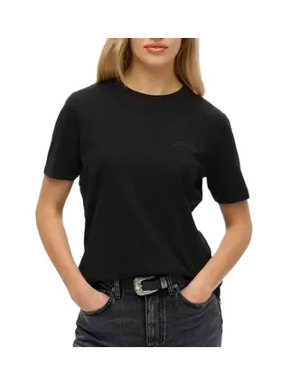 T-Shirt Noir Femme Superdry W1011644A 1