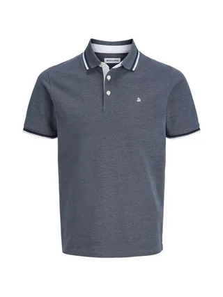 Polo Bleu chiné Homme Jack & Jones Paulos 3