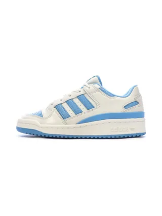 Baskets Blanches/Bleu Homme Adidas Forum 1