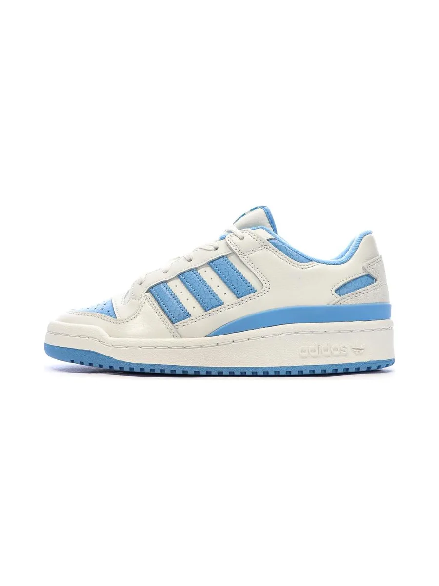 Baskets Blanches/Bleu Homme Adidas Forum 2
