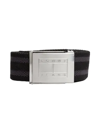 Ceinture Noir/Gris Homme Tommy Hilfiger Daily Stripes - T 1