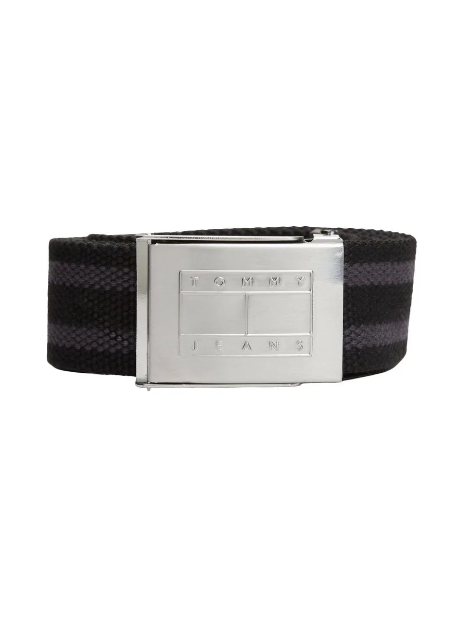 Ceinture Noir/Gris Homme Tommy Hilfiger Daily Stripes - T 2