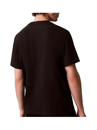 T-Shirt Noir Homme Calvin Klein Jeans Matchb 2