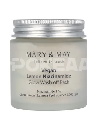 Mary&May Lemon Niacinamide Glow Wash Off Pack 125g 2