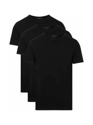 x3 T-Shirts Noir Homme Tommy Hilfiger Stretche 1