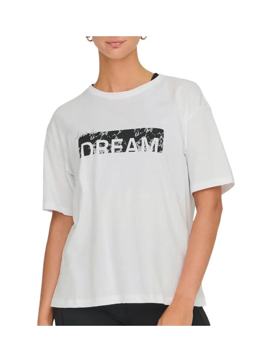 T-shirt Blanc Femme Only Space Life 2