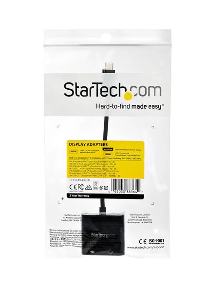 Adapter - USB C to DisplayPort - 60W PD 5