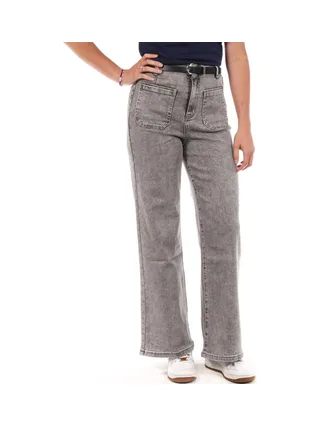 Jean Droit Gris Femme Monday Premium 109 1