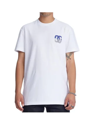 T-Shirt Blanc Homme Dc shoes Star Screwed 1