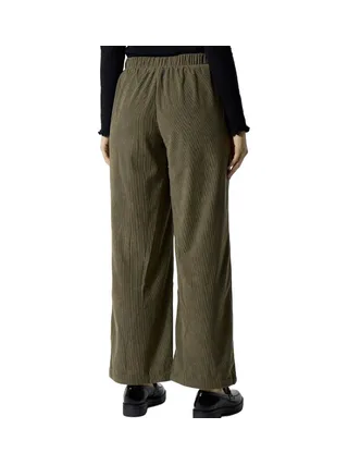 Pantalon en Velours Vert Foncé Femme Vero Moda Melly 2
